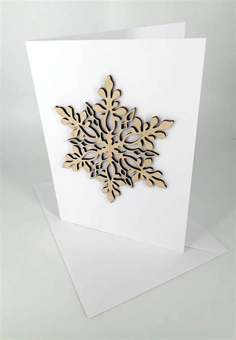 Snowflake Christmas Card Zooniverse Designs