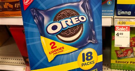 Oreo Cookie Snack Packs 72 Count Only 10 On Amazon