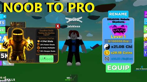 Noob Become Pro Infinity Lord Pets Roblox Ninja Legends Youtube