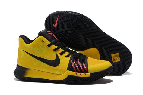 Bruce Lee Nike Kyrie 3 Mamba Mentality Tour Yellowblack Basketball