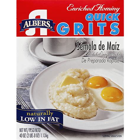 Albers Enriched Hominy Quick Grits 40 Oz Box Boxed Meals Mackenthuns