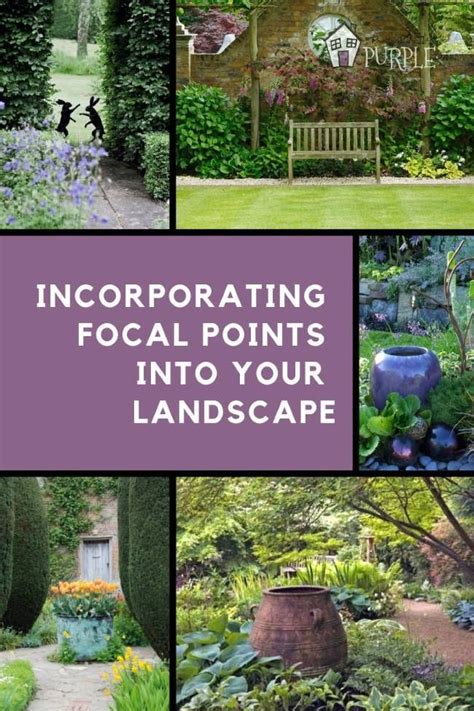 Incorporating Focal Points Into Your Landscape Pretty Purple Door