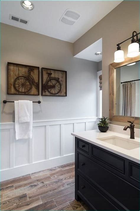 The organizer is very functional even in small bathrooms, and it comes with a lot of rustic appeals. Coolest Small Bathrooms with Wainscoting (With images ...