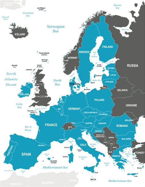 Eu Map European Union Map 2023