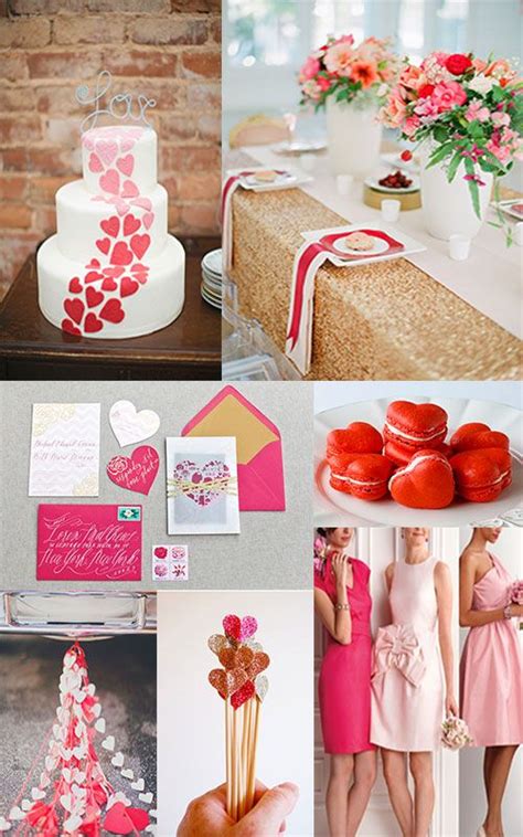 Pink And Red Valentines Wedding Valentines Wedding Valentines Day
