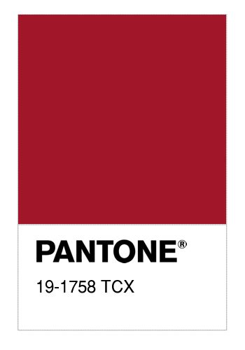 Colore Pantone® 19 1758 Tcx Haute Red Numerosamenteit