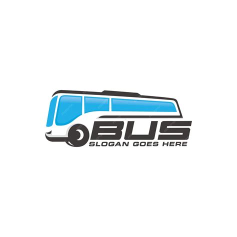 Modèle De Logo De Bus Vecteur Premium