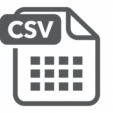 Csv Document Extension File Format Type Icon Download On Iconfinder