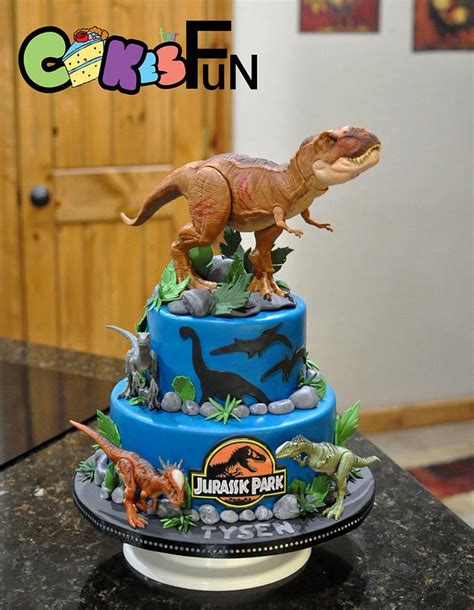 Jurassic Park Dinosaur Cake Decorated Cake By Cakes For Cakesdecor