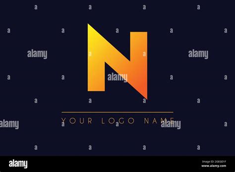 Initial Letter N Font With Gradient Color Icon Logo Design Vector