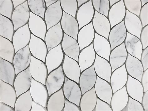 Wholesale Best Bianco Carrara White Marble Mosaic And Pattern Waterjet