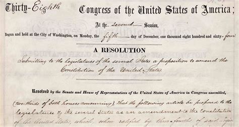Was A 13th Amendment With 20 Sections Ratified Historynet