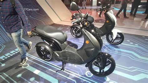 2020 Peugeot Launched Electric Scooter Walk Around Auto Expo Youtube