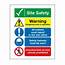 Polypropylene 400x300mm Site Safety Information Signs