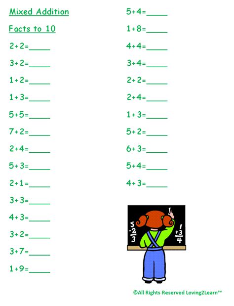 Super Subjects Mighty Math Operations Addition To 10 Mixed