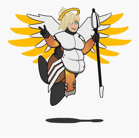 Obese Fat Overwatch Mercy Free Transparent Clipart Clipartkey