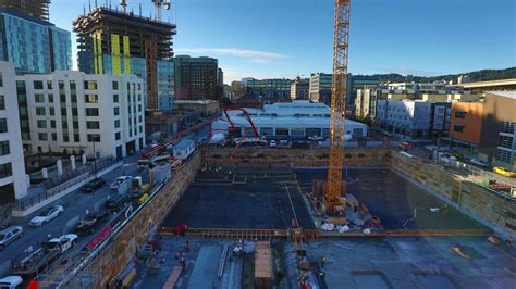 Portland City 135 Pearl Construction Site Stock Footage Sbv 323072536