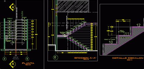 Steel Staircase Details Autocad Drawing Feedslasopa
