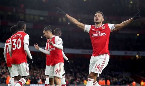 Arsenal Player Ratings Vs Everton Aubameyang Sensational As Two