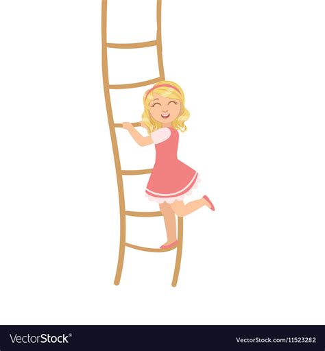 Girl Climbing Clipart