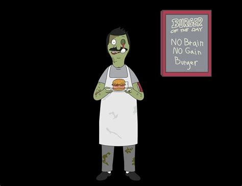 Zombie Bob Belcher Bobs Burgers Bobs Burgers Bob Horror Art