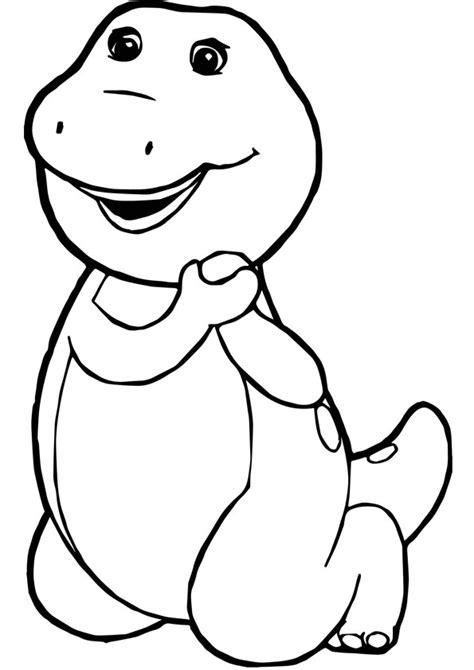 Coloring Pages Barney Coloring Page For Kids