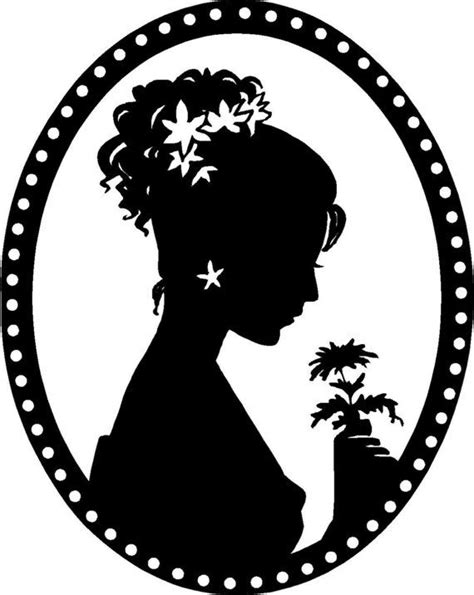 Woman Cameo Silhouette Vinyl Decal Etsy Silhouette Clip Art