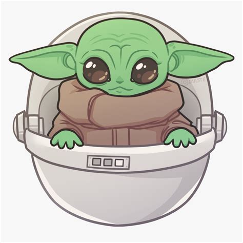 Star Wars Cute Baby Yoda Png Photos Baby Yoda Face Drawing