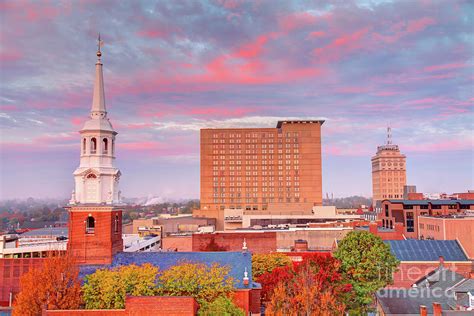 Downtown Lancaster Pennsylvania At Sunset Photograph By Denis Tangney