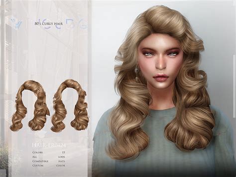 The Sims Resource Wings Er0424 80 S Curly Hair