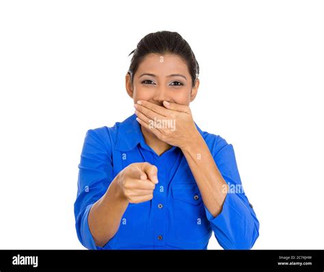 Woman Pointing Laughing Hi Res Stock Photography And Images Alamy