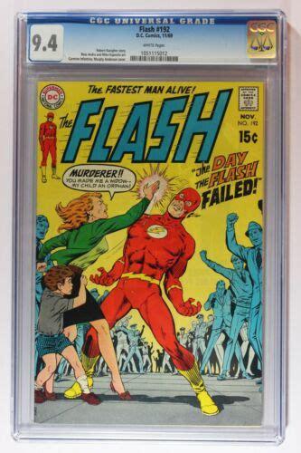 Flash 192 Cgc 94 Nm 1959 1st Series Dc White Pages Ebay