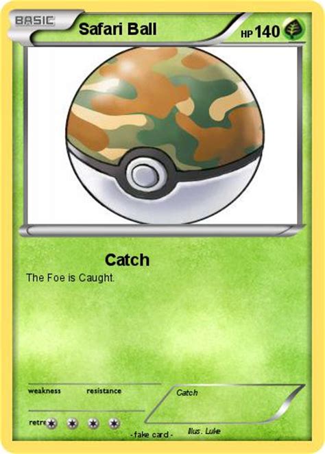 Pokémon Safari Ball 2 2 Catch My Pokemon Card