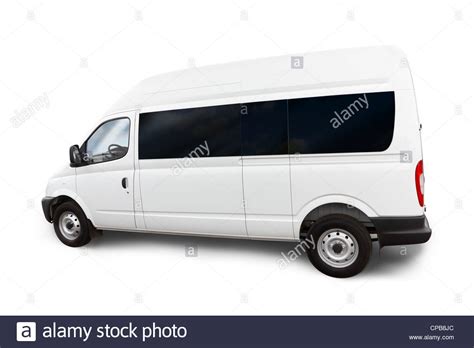 Blank Commercial Vehicle Isolated On White Stock Photo Alamy