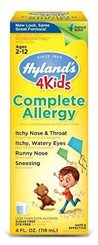 Hylands 4 Kids Complete Allergy Syrup Safe And Natural Indoor Outdoor