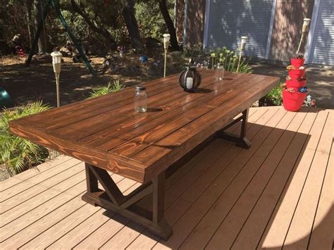 Diy Large Outdoor Dining Table Seats 10 12 Outdoor Wood Table Diy