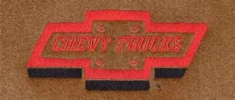 1970 71 72 73 Chevy Chevrolet Truck Logo 8020 Loop Carpet Floor Mats