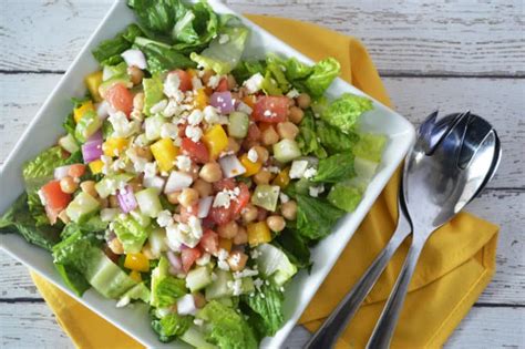 Mediterranean Chopped Salad With Chickpeas Produce For Kids