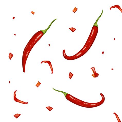 Red Chili Pepper Clipart Vector Red Chili Illustration Red Clipart