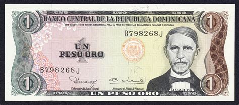 dominican republic 1 peso oro banknote 1980 juan pablo duarte world banknotes and coins pictures