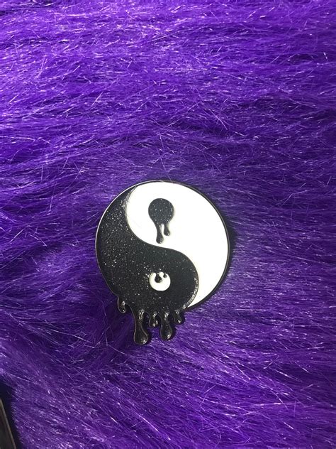 Yin Yang Drip Enamel Pin Yin Yang Soft Enamel Pin Yin Yang Etsy