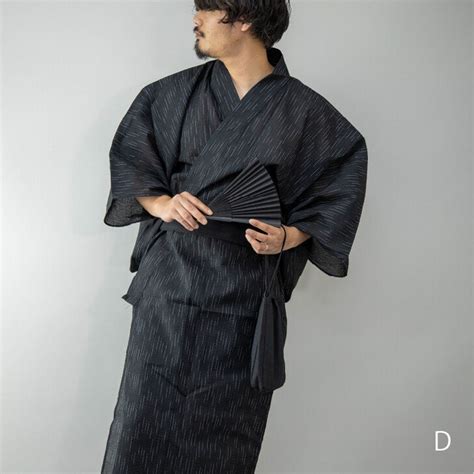 Mens Yukata Robe Yukata Kimono For Men Japanese Kimono Set Etsy