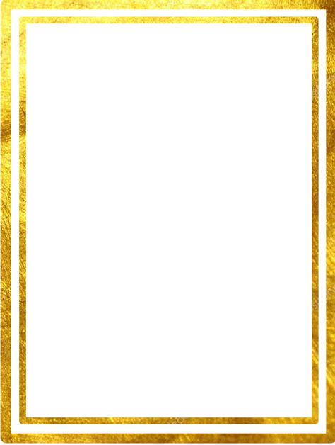 Download Hd Double Line Square Gold Marco Frame Borders And Frames