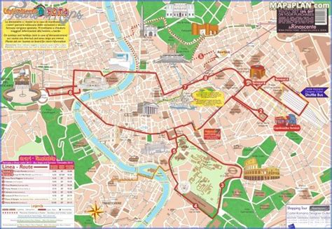 Rome Map Tourist Attractions Termini And San Lorenzo Welcome To Budget