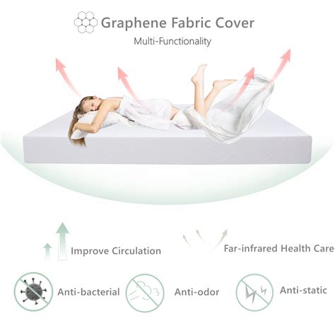 Twin Xl Size Mattress 10 Memory Foam Mattress With Graphene Fabric Cover Bed In A Box