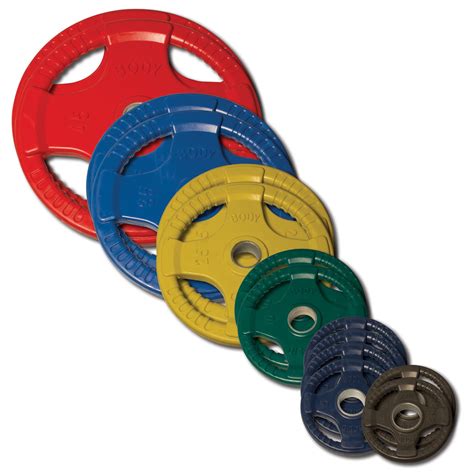 Body Solid Orct255 Urethane Olympic Grip Weight Plate Set 255 Lbs