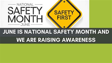 June Is National Safety Month Be Safe Be Aware Be Prepared Youtube