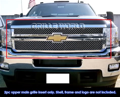 Chevy Silverado 2500hd3500hd Stainless Steel X Mesh 40 Grille Grill