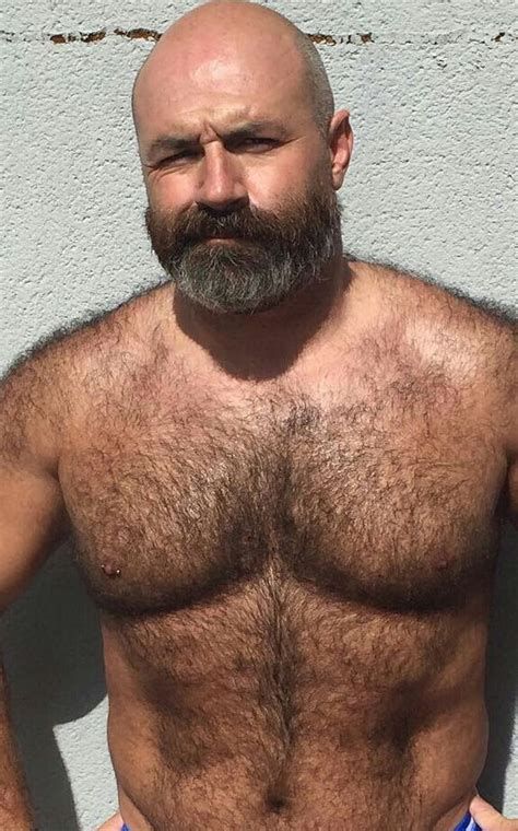 Hairy Hunks Hairy Men Bearded Men Hot Hunks Muscle Bear Men Bald