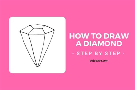 How To Draw Diamond Step By Step Easy Drawings For Ki
